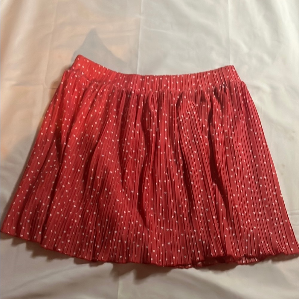 Zara Pull On Heart Print Skirt